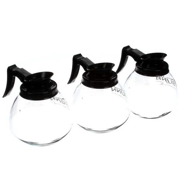 Glass-Blk 12C 3/Cs Decanter